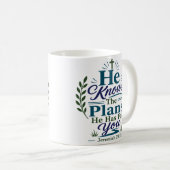 Mug Il Connaît les Projets qu'Il a pour Vous Foi Chrét (Devant droit)