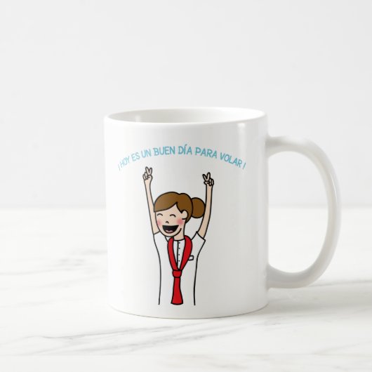 Mug il effiloche Aujourd'hui c'est un bon jour pour (Droite)