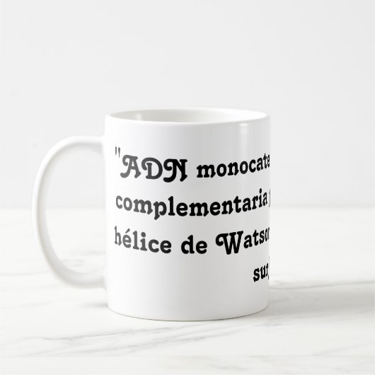 Mug Il effiloche avec compliment des ADN (Gauche)