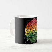 Mug Il effiloche avec Lion Zion - M1 (Devant gauche)
