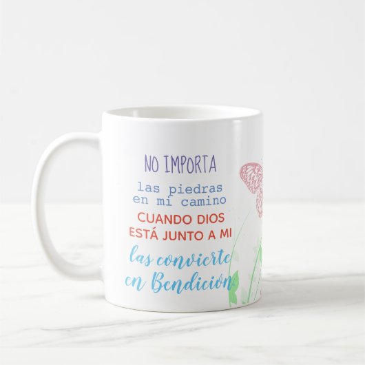 Mug Il effiloche avec message - n'importe pas les (Gauche)