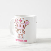 Mug Il effiloche avec un dessin d'un infirmier (Devant gauche)