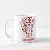 Mug Il effiloche avec un dessin d'un infirmier (Gauche)