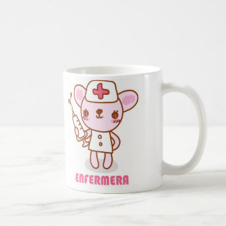 Mug Il effiloche avec un dessin d'un infirmier