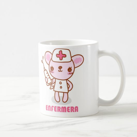 Mug Il effiloche avec un dessin d'un infirmier (Droite)