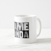 Mug Il effiloche : Dame bande (Devant droit)