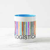 Mug Il effiloche de la Logistique avec code-barres de (Centre)