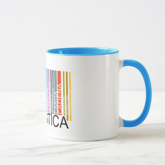 Mug Il effiloche de la Logistique avec code-barres de (Droite)