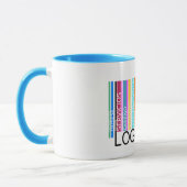 Mug Il effiloche de la Logistique avec code-barres de (Gauche)