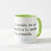 Mug Il EFFILOCHE des phrases de Buda. Chakra Vert (Devant droit)