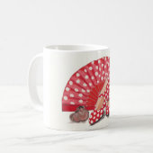 Mug Il effiloche Flamand de taches rouges (Devant gauche)