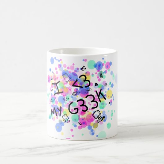 Mug Il effiloche I love my geek (Centre)