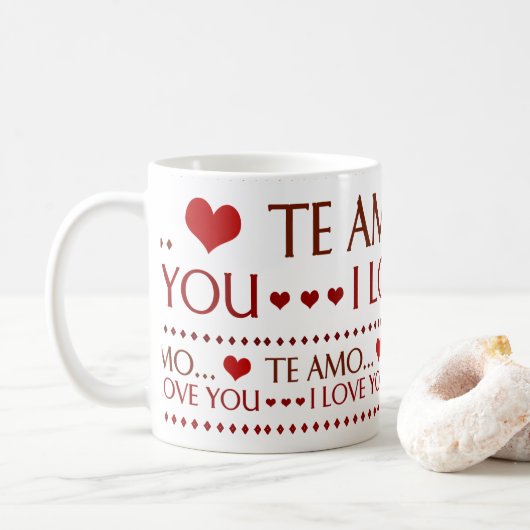 Mug Il effiloche - I Love You (Avec donut)