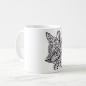 Mug Il effiloche loup (Devant gauche)