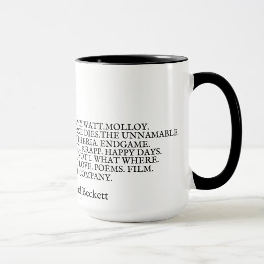 Mug Il effiloche Oeuvre Samuel Beckett (Droite)