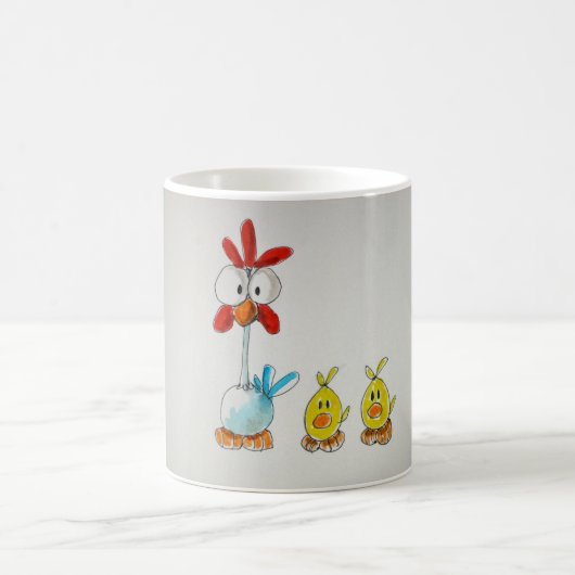Mug Il effiloche Poule et Poussins (Centre)