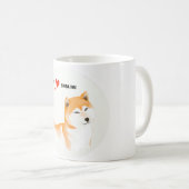 Mug Il effiloche Shiba inu (Devant droit)