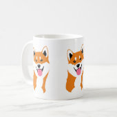 Mug Il effiloche Shiba inu souriant (Devant gauche)