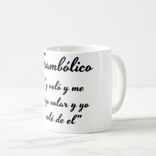 Mug Il effiloche trambolico phrase (Devant droit)