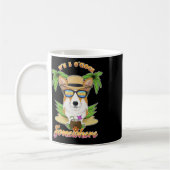 Mug Il est 17 heures quelque part buvant Welsh Corgi  (Gauche)