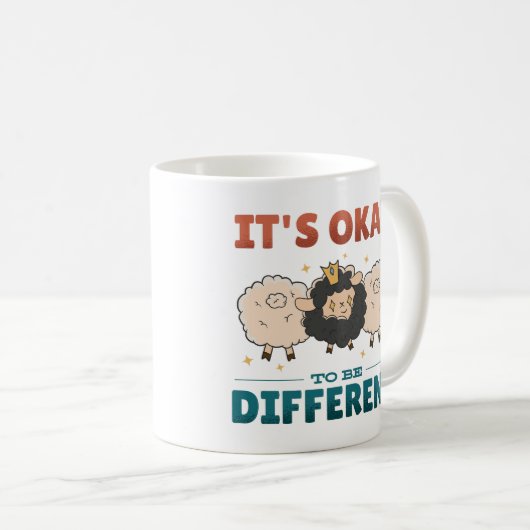 Mug Il est bon d'être différent Invitation (Devant droit)