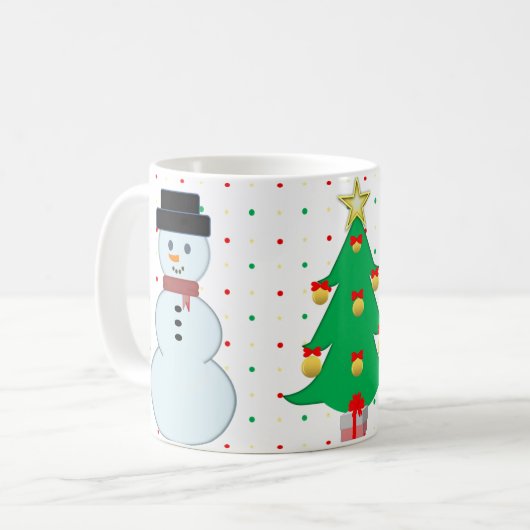 Mug Il est contigu il effiloche de Noël (Devant gauche)