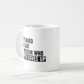 Mug Il est difficile de battre une personne qui ne se  (Devant gauche)