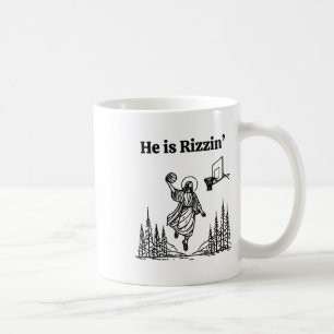 Mug Il est drôle de Rizzin Basketball Rétro Chrétien R