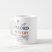 Mug Il est le Seigneur de chaque résultat Écriture bib (Devant gauche)