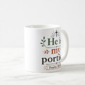 Mug Il est ma part Citation de promesse d'Écriture ins (Devant droit)