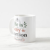 Mug Il est ma part Citation de promesse d'Écriture ins (Devant gauche)