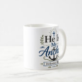 Mug Il est mon ancre dévotion quotidienne de foi (Devant droit)