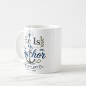 Mug Il est mon ancre dévotion quotidienne de foi (Devant gauche)