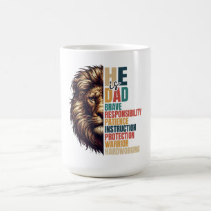 Mug Il est papa : force, orientation et amour