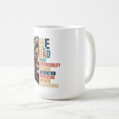 Mug Il est papa : force, orientation et amour (Devant droit)