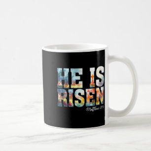 Mug Il est Ressuscité Boho Pâques Chrétien Jésus