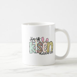 Mug Il est ressuscité Croix chrétienne Jésus Lapin de