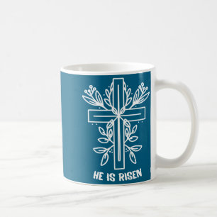 Mug Il Est Ressuscité Croix Jésus Religieux Jour de Pâ