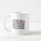 Mug Il Est Ressuscité Jésus Chrétien Joyeux Enfant De (Gauche)
