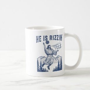 Mug Il Est Rizzin Volleybyll Jésus Joyeuses Pâques Drô