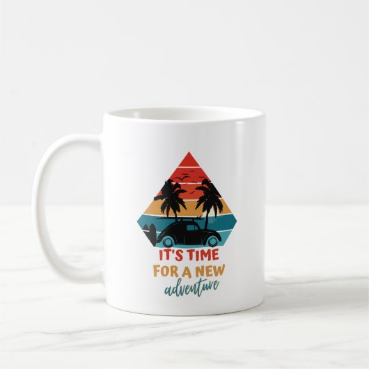 Mug Il est temps d’une nouvelle aventure - coucher de (Gauche)