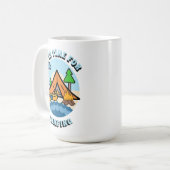 Mug Il est temps de Camping personnalisé (Devant gauche)