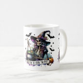 Mug Il est temps de remuer la sorcière de squelette po (Devant droit)