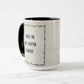 Mug Il est temps de se tirer de Dodge (Devant gauche)