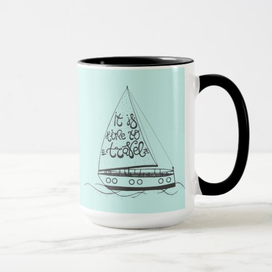Mug Il est temps de voyager (Droite)