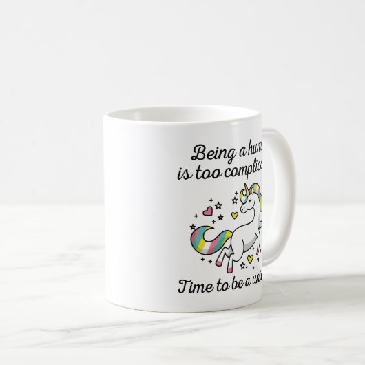 Mug Il Est Temps D'Être Unicorne (Devant droit)