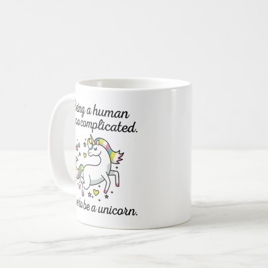 Mug Il Est Temps D'Être Unicorne (Devant gauche)