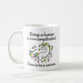 Mug Il Est Temps D'Être Unicorne (Gauche)