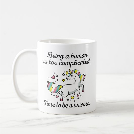 Mug Il Est Temps D'Être Unicorne (Gauche)