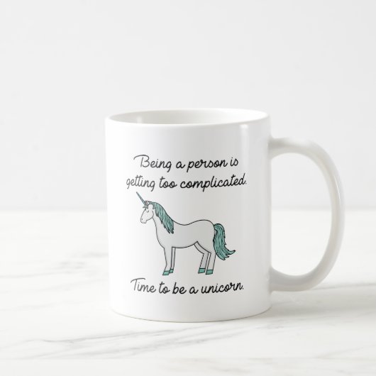 Mug Il Est Temps D'Être Unicorne (Droite)